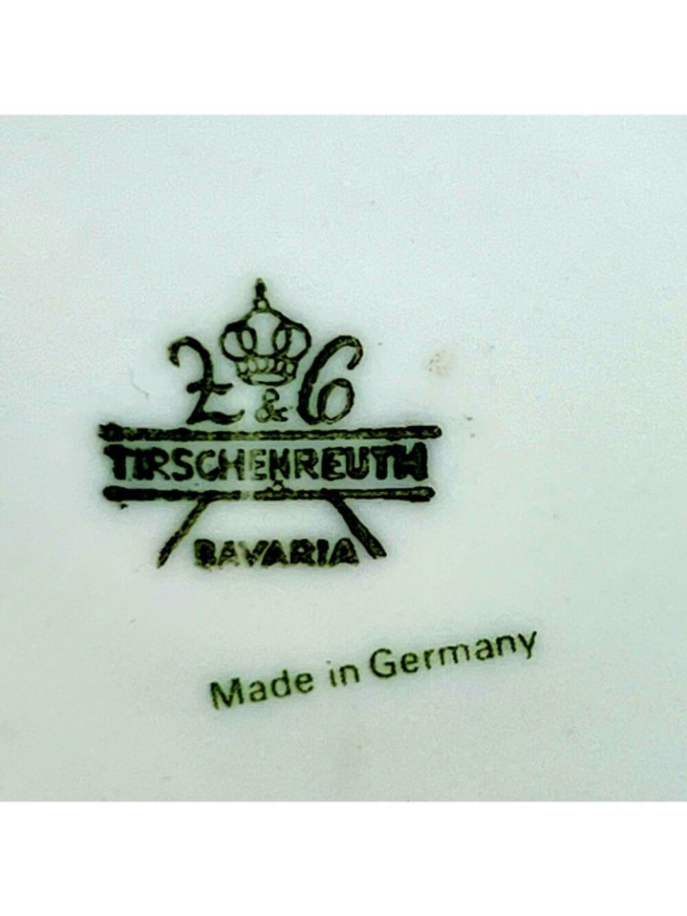 Vtg Tirschenreuth Bavaria PETITE ROSE Demitasse Coffee Cup Saucer Set Germany - Picture 4 of 9